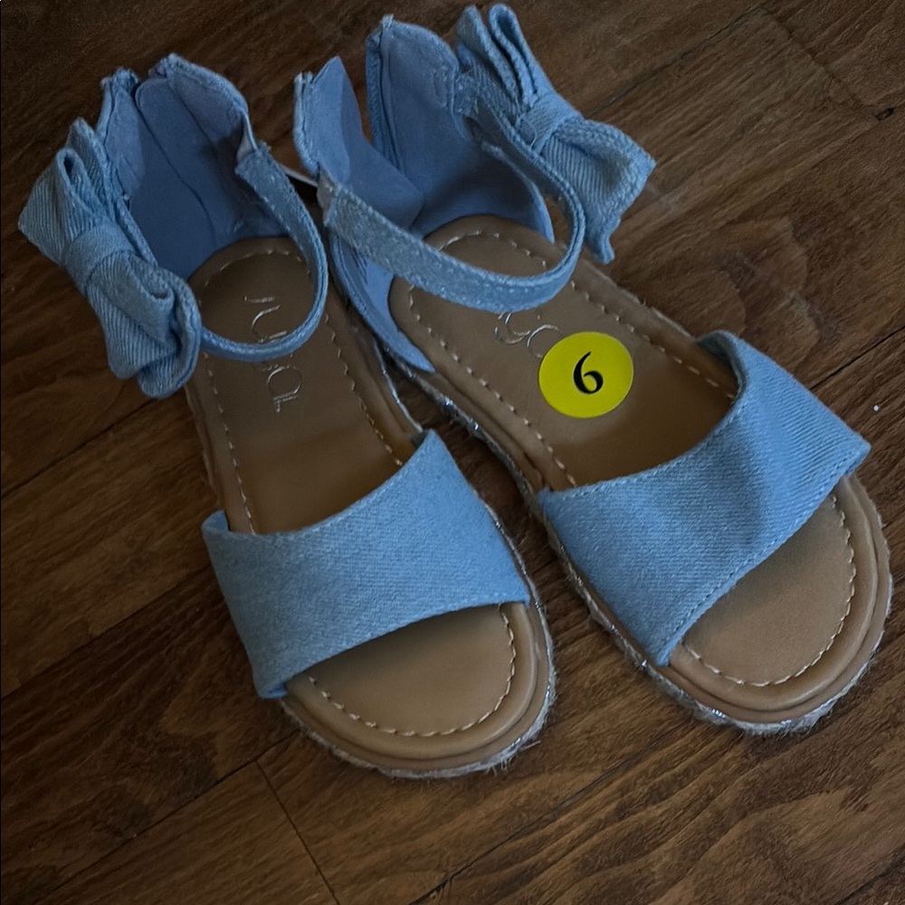 Girls Sugar ankle strap zip up sandals